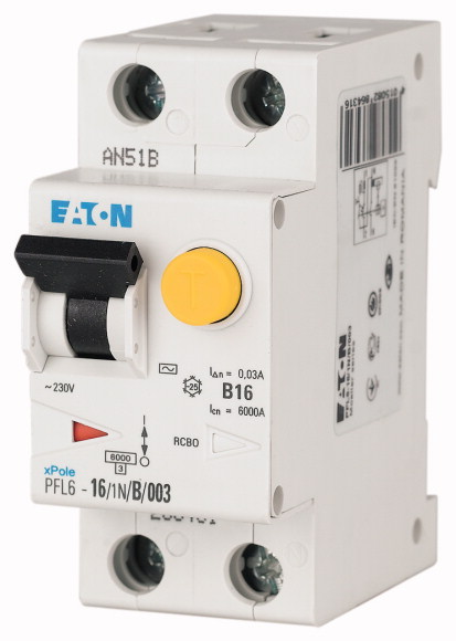 PFL6-32/1N/B/003 Wyłącznik kombinowany 6kA - 286434 - EATON