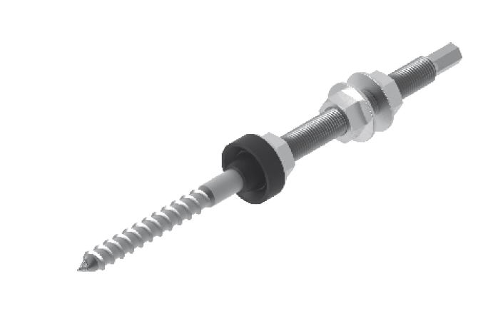 Śruba z gwintem podwójnym SWDM10x200E  - 898820 - BAKS