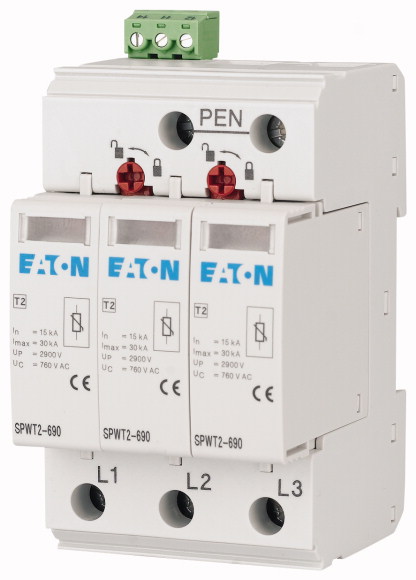 SPWT2-690-3P OGRANICZNIK PRZEPIĘĆ TYP 2 PV - 177262 - EATON