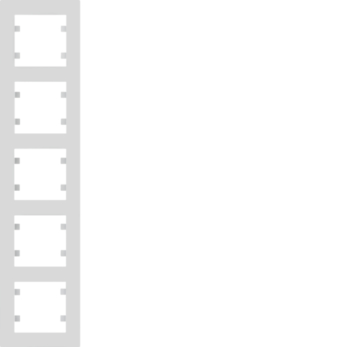 RAMKA PIĘCIOKROTNA PIONOWA BIAŁY LUMINA INTENSE - WL5650 - HAGER