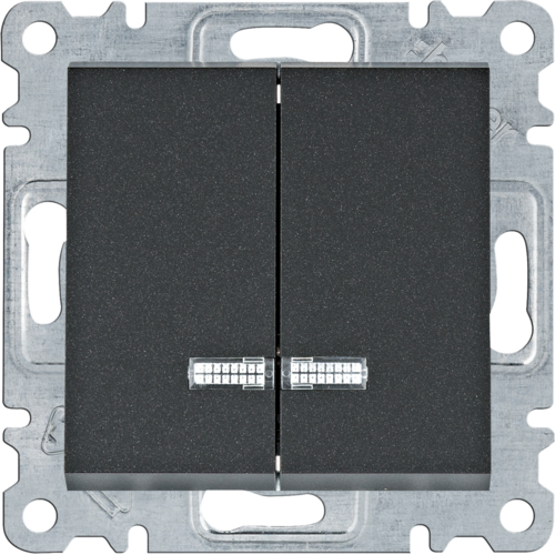 ŁĄCZNIK KONTROLNY ŚWIECZNIKOWY 10AX 250V CZARNY LUMINA - WL0243 - HAGER
