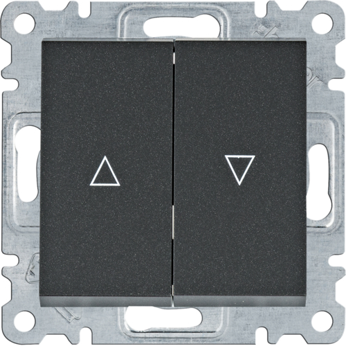 PRZYCISK ŻALUZJOWY ZWIERNY CZARNY LUMINA - WL0323 - HAGER