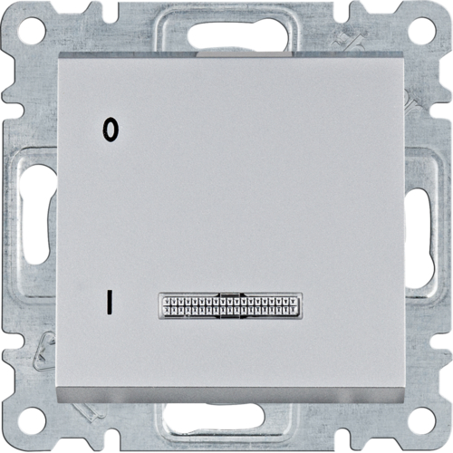 lumina Łącznik kontrolny 1-biegunowy, srebrny 16A/250VAC - WL0612 - HAGER