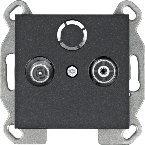 GNIAZDO RTV PRZELOTOWE CZARNY LUMINA - WL3023 - HAGER