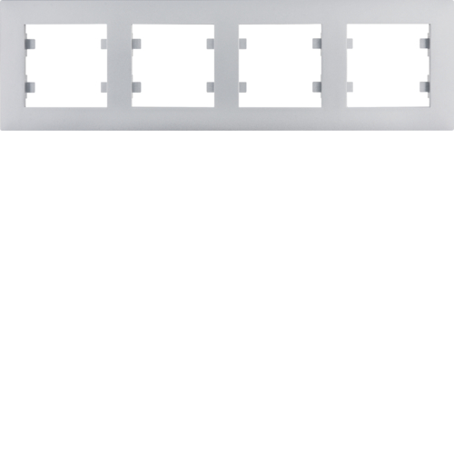 RAMKA POCZWÓRNA POZIOMA SREBRNY LUMINA INTENSE - WL5742 - HAGER