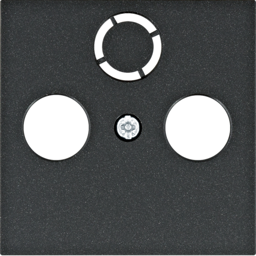 ELEMENT CENTRALNY RTV-SAT CZARNY LUMINA - WL6313 - HAGER