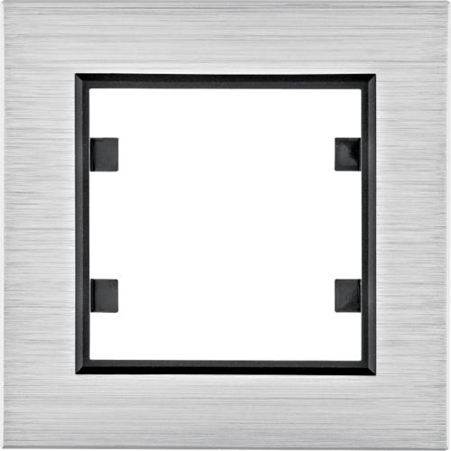 RAMKA POJEDYNCZA ALUMINIUM SREBRNY LUMINA PASION - WL9012 - HAGER