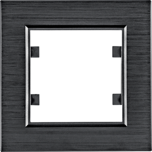 RAMKA POJEDYNCZA ALUMINIUM CZARNY LUMINA PASSION - WL9013 - HAGER
