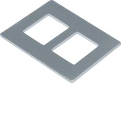 tehalit.GB-EG Płytka montażowa GTVD2/300 2xRJ45 20,1x14,8 aluminium - GTVDM052 - HAGER