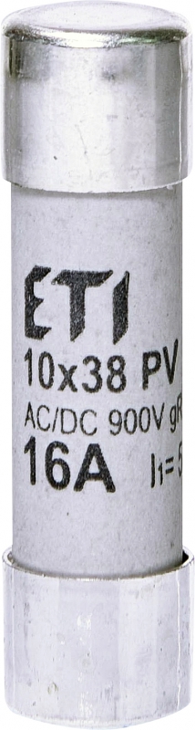 Wkładka topikowa cylindryczna PV gR 900V CH10x38 gR 16A/900V AC/DC - 002625033 - ETI