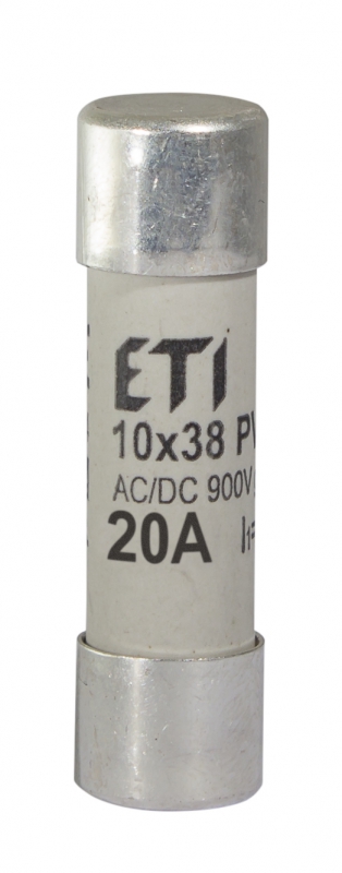 WKŁADKA TOPIKOWA CYLINDRYCZNA PV GR 900V CH10X38 GR 20A/900V AC/DC - 002625034 - ETI
