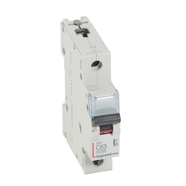 WYŁĄCZNIK NADPRĄDOWY C 63A 1 POLOWY CHARAKTERYSTYKA C SERII DX3 S311 - 409120 - LEGRAND