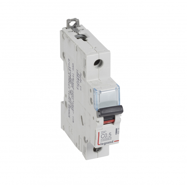 WYŁĄCZNIK NADPRĄDOWY C 0,5A 1 POLOWY CHARAKTERYSTYKA C SERII DX3 S 311 - 409106 - LEGRAND