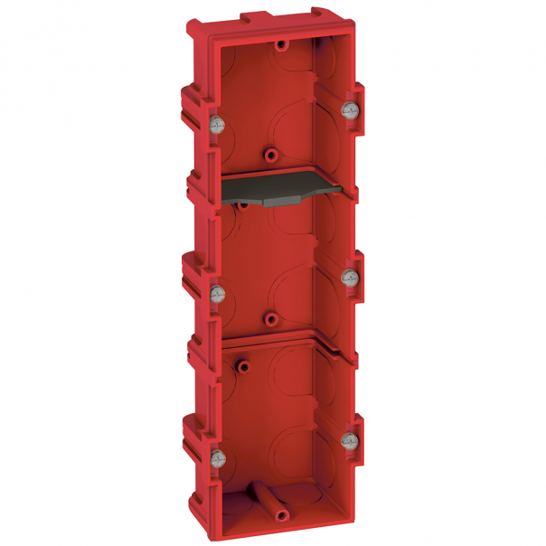 PUSZKA POTRÓJNA PRZELOTOWA DO ŚCIAN MUROWANYCH 40 MM BATIBOX - 080143 - LEGRAND