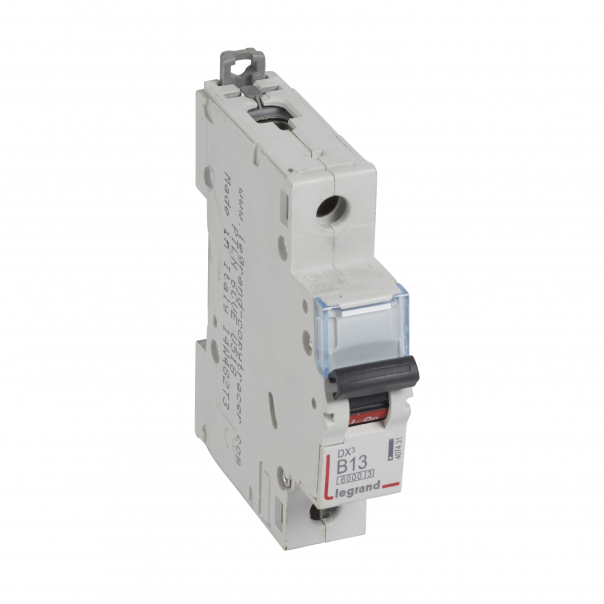 WYŁĄCZNIK NADPRĄDOWY B 13A 1-POLOWY SERII DX3 S 301 - 407431 - LEGRAND