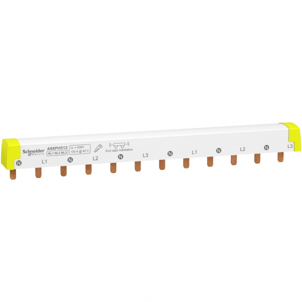 SZYNA ŁĄCZENIOWA 4P REPART. 100A 12MO. - A9XPH512 - SCHNEIDER ELECTRIC