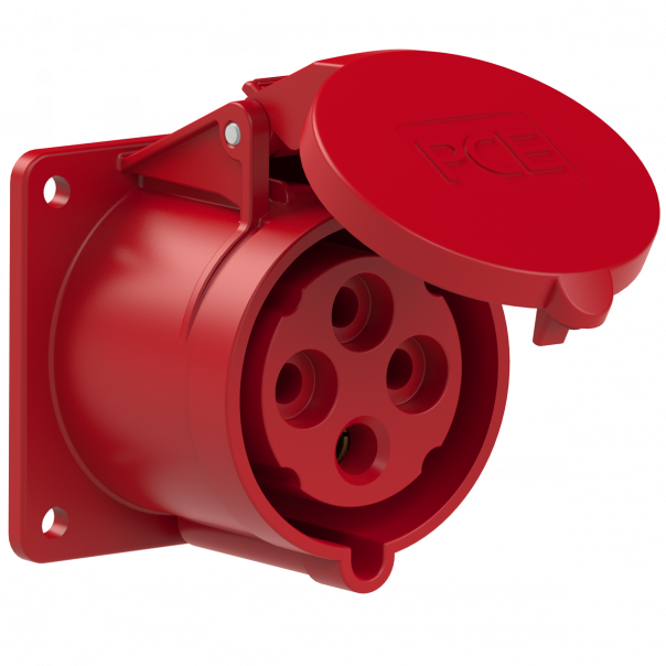 GNIAZDO TABLICOWE PROSTE TWIST  32A 400V 3P+Z 75x75mm  - 324-6f7 - PCE