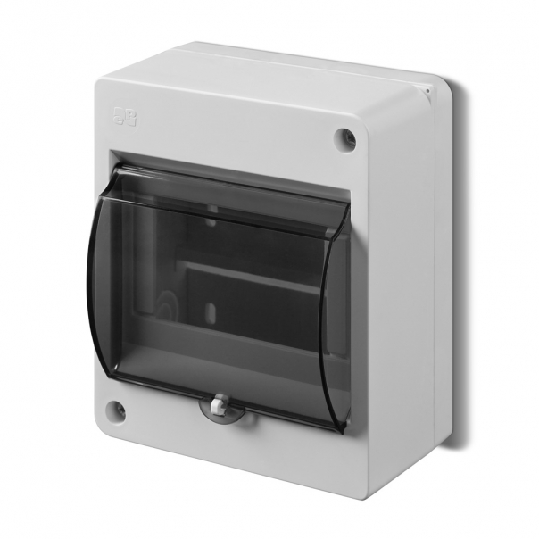 OBUDOWA S-5 Z SZYBĄ IP 30 ZACISK N DRZWI TRANSPARENTNE DYMNE. - 2305-11 - ELEKTRO-PLAST NASIELSK