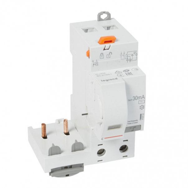 BLOK RÓŻNICOWY 63A 30MA 2-POLOWY TYP AC SERII DX3 PR 302 - 410402 - LEGRAND
