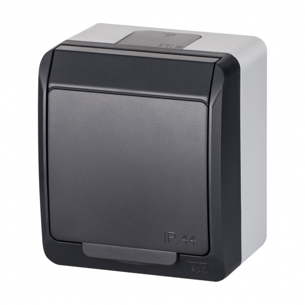 HERMES GNT 2P+Z IP 44 ANTRACYT RAL7016, HERMES. - 0321-07 - ELEKTRO-PLAST NASIELSK