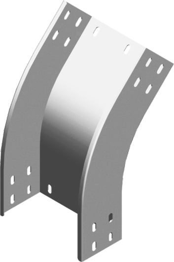 Łuk zewnętrzny 45&deg; LZZMC300H100 2,00 mm - 311730 - BAKS