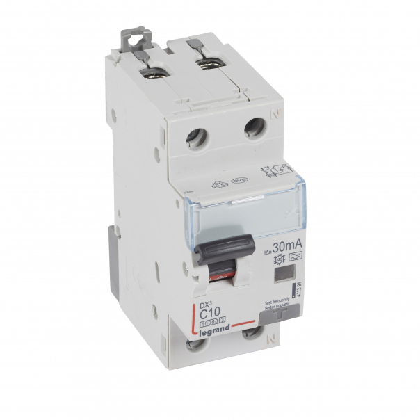 WYŁĄCZNIK RÓŻNICOWONADPRĄDOWY P 312 2P C 10A 30MA TYP A 10KA SERII DX3 - 411294 - LEGRAND