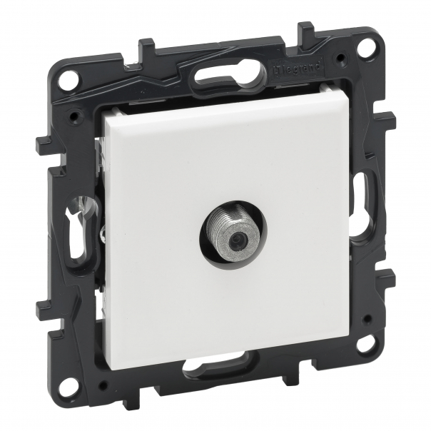 GNIAZDO TV TYP F KOŃCOWE TYPU GWIAZDA 1.5DB BIAŁY NILOE STEP - 863175 - LEGRAND