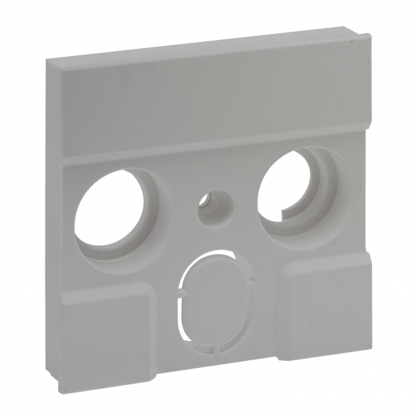 plakietka gniazda TV zewnętrznych producentów - 3 otwory- kolor aluminium Niloe Step - 863384 - LEGRAND