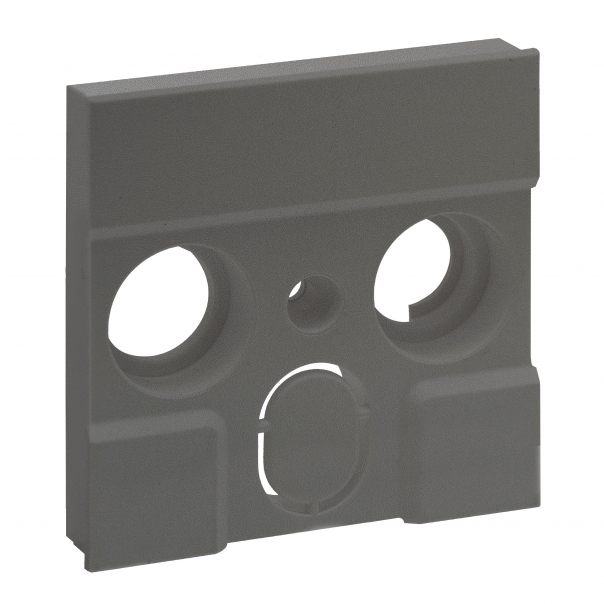 PLAKIETKA GNIAZDA TV ZEWNĘTRZNYCH PRODUCENTÓW - 3 OTWORY- KOLOR STALOWY NILOE STEP - 863484 - LEGRAND