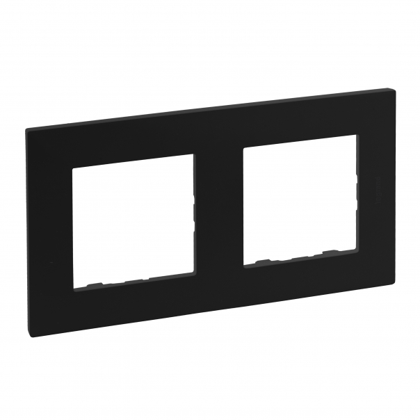 RAMKA PODWÓJNA CZARNY NILOE STEP - 863592 - LEGRAND