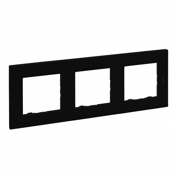 RAMKA POTRÓJNA CZARNY NILOE STEP - 863593 - LEGRAND