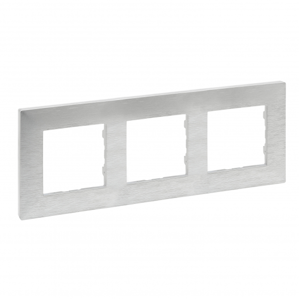 RAMKA POTRÓJNA SZCZOTKOWANE ALUMINIUM NILOE STEP - 863893 - LEGRAND