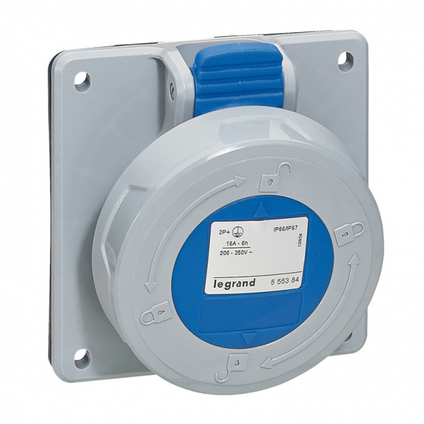GNIAZDO TABLICOWE 32A 3 POLOWE Z UZIEMIENIEM 230V IP67 - 555485 - LEGRAND