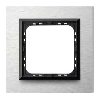 RAMKA POJEDYNCZA ALUMINIUM 4MM SZCZOTKOWANE ALUMINIUM SONATA - R-1RAC/62/25 - OSPEL