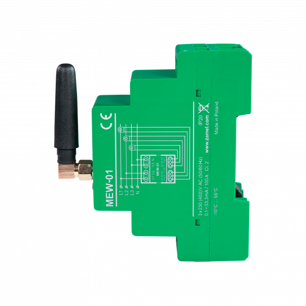 SUPLA Monitor energii elektrycznej WI-FI 3F+N MEW-01 - SPL10000009 - ZAMEL
