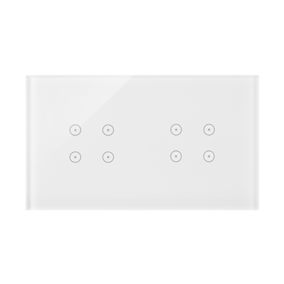Panel dotykowy S54 Touch, 2 moduły, 4 pola dotykowe, + 4 pola dotykowe, biała perła - DSTR244/70 - KONTAKT SIMON