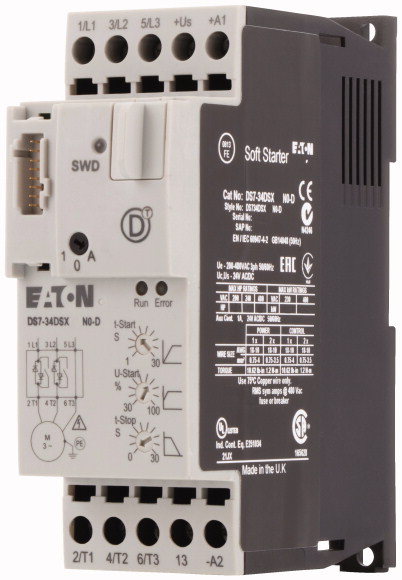 SOFTSTARTERY DS7 Z SWDT, 7A (3KW/400V) DS7-34DSX007N0-D - 134945 - EATON