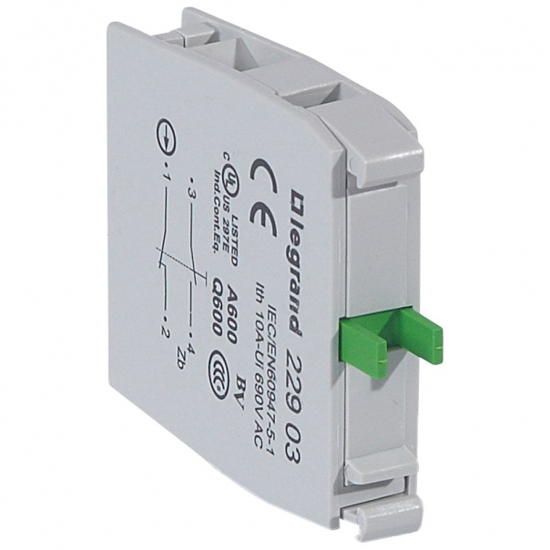 KORPUS 1Z/R DO GŁÓWEK BEZ PODŚWIETLENIA ZACISKI ŚRUBOWE OSMOZ - 022903 - LEGRAND
