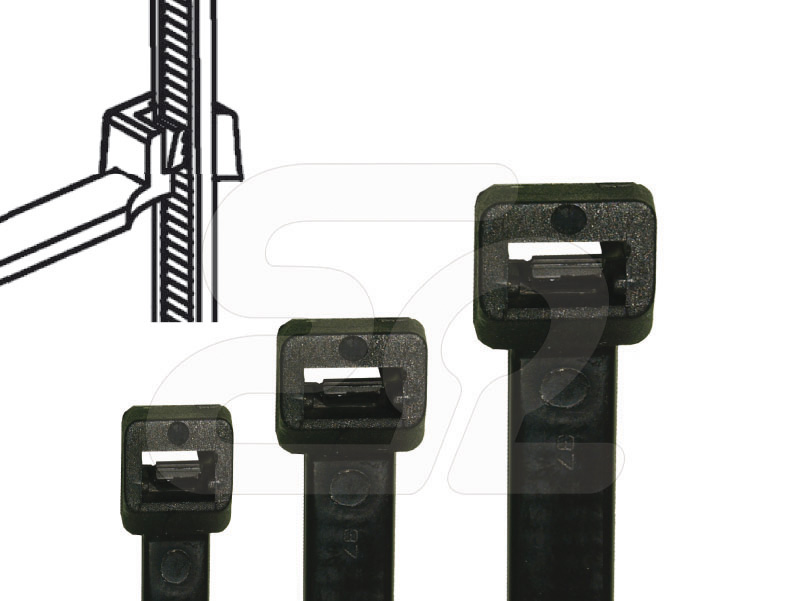 TAŚMA KABLOWA TK 20/5 BK /100 SZT/. - E01TK-01020101501 - ERGOM