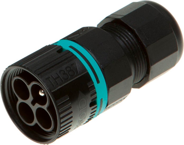 WTYCZKA ZŁĄCZKI 3 TOROWA CONNECTOR IP68 NA PRZEWÓD 7-18MM - THB.387.A3A - LUMIQON SPÓŁKA Z OGRANICZONĄ ODPOWIEDZIALNOŚCIĄ