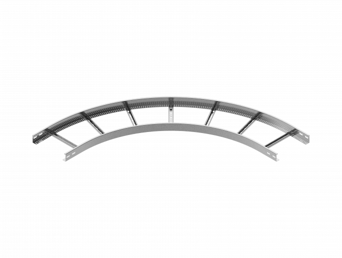 Łuk zewnętrzny drabinki 90&deg; LDZC500H50 N 2,00 mm - 457150 - BAKS