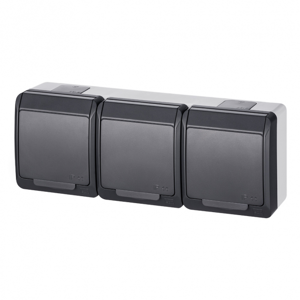 HERMES GNT 3x2P+Z, ANTRACYT RAL7016, HERMES - 0323-07 - ELEKTRO-PLAST NASIELSK