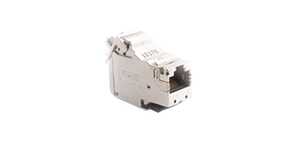 Wkład gniazda komputerowego RJ45 kat. 6A FTP/STP (ekranowany) z przesłoną przeciwkurzową  - FBRJ456AEKR - KONTAKT SIMON