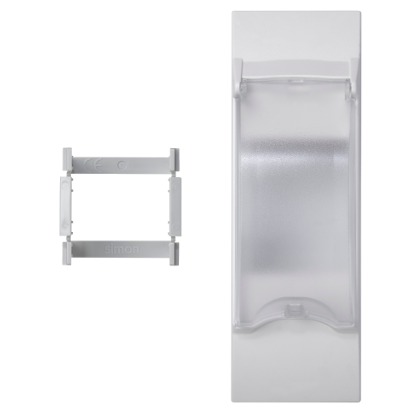 Płytka 45x135mm (3x K45) z pokr. do aparatury modułowej 2-pol.; kanały, Ofiblok, ALK; czysta biel - KF03/9 - KONTAKT SIMON