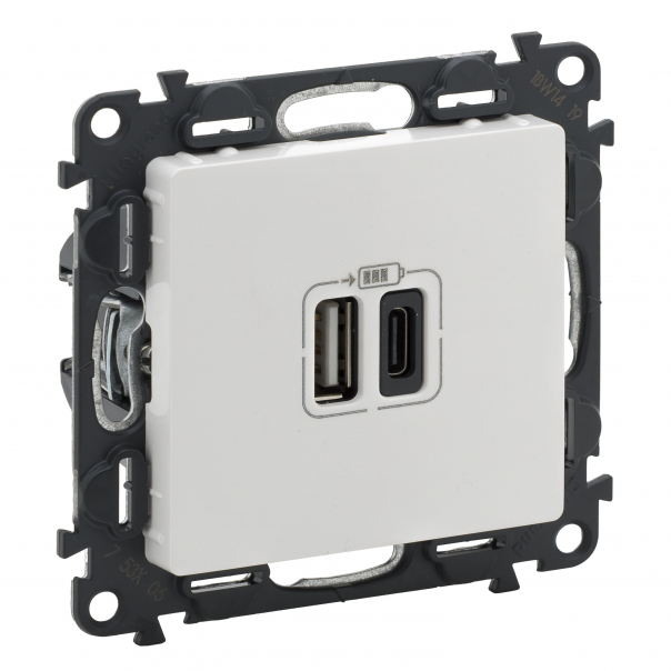 ŁADOWAR 2XUSB A+C 3A VALIF:B. - 753106 - LEGRAND