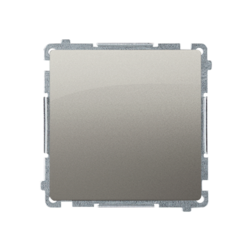 ŁĄCZNIK JEDNOBIEGUNOWY POJEDYNCZY ZACISKI AUTOMATYCZNE 10AX 250V SATYNOWY BASIC - BMW1.01/29 - KONTAKT SIMON