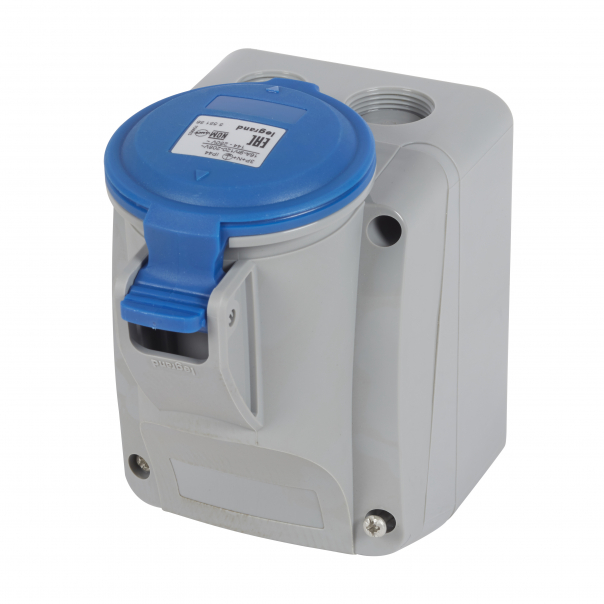 GNIAZDO STAŁE 16A 3-POLOWE Z TOREM NEUTRALNYM Z UZIEMIENIEM 230V IP44 P17 TEMPRA PRO - 555156 - LEGRAND