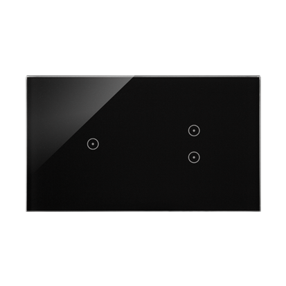 Panel dotykowy S54 Touch, 2 moduły, 1 pole dotykowe + 2 pola dotykowe pionowe, zastygła lawa - DSTR213/73 - KONTAKT SIMON