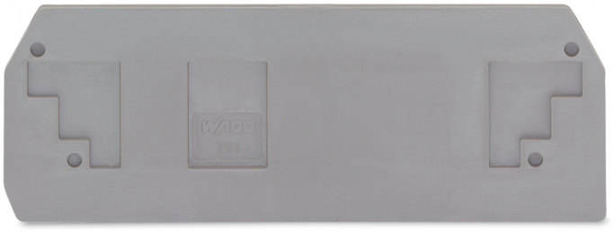 ścianka końcowa/wewnętrzna gr. 2,5 mm, szara. - 283-350 - WAGO