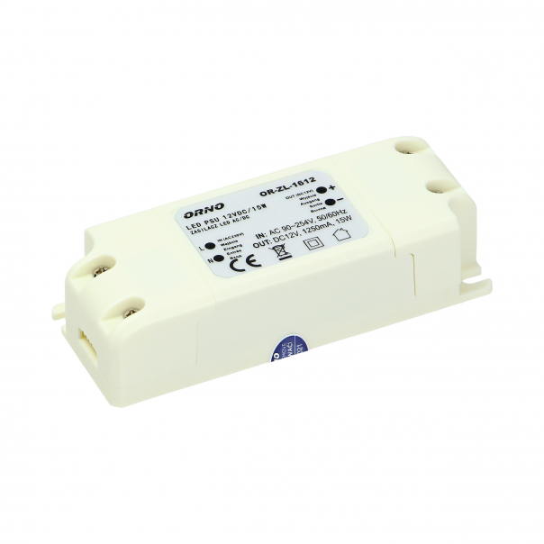 ZASILACZ LED 12VDC 15W 1,25A IP20 MONTAŻOWY OR-ZL-1612 - OR-ZL-1612 - ORNO
